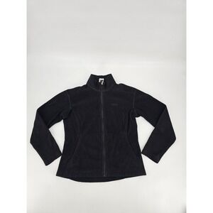 Patagonia Synchilla Sweater‎ Womens Medium Black Full Zip Pockets Fleece Warm